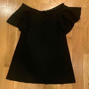 Zara black off the shoulder dress